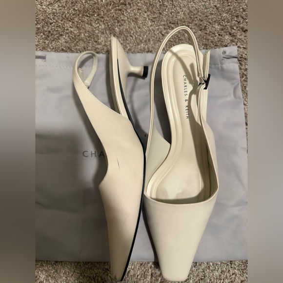 Charles & Keith Shoes - Charles & Kieth sling back kitten heel